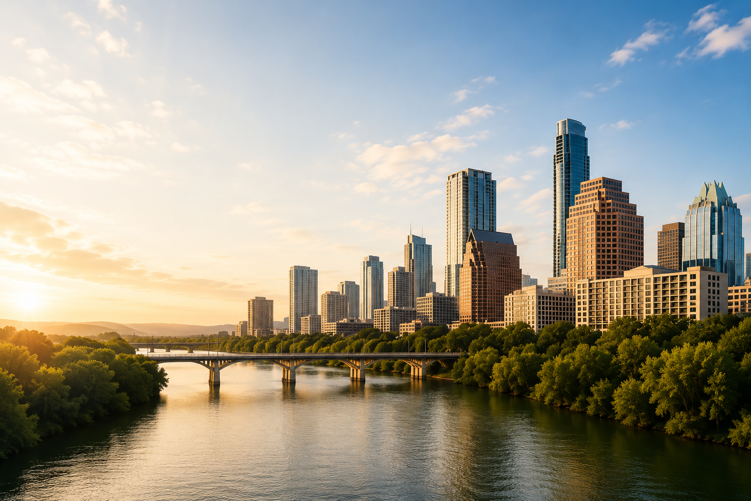 Austin Texas skyline representing Bunkley Insurance Group's Austin roots